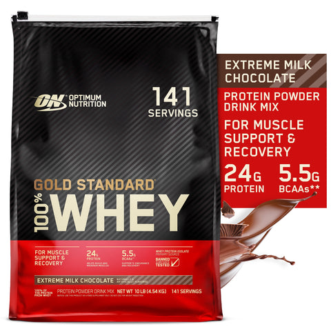 OPTIMUM NUTRITION Optimum Nutrition 100% Whey Gold Std 10 Lbs Extreme Milk Chocolate