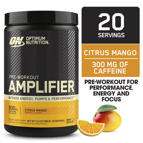 OPTIMUM NUTRITION Optimum Nutrition Pre-workout Amplifier 20 Servicios Citrus Mango