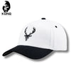 Bucked Up Ropa Baseball Embroidered Logo Hat White/ Black Logo