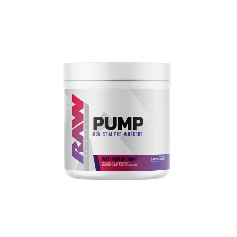 RAW Raw Pump 40 Servicios Non-stim Watermelon Grape Nuevo