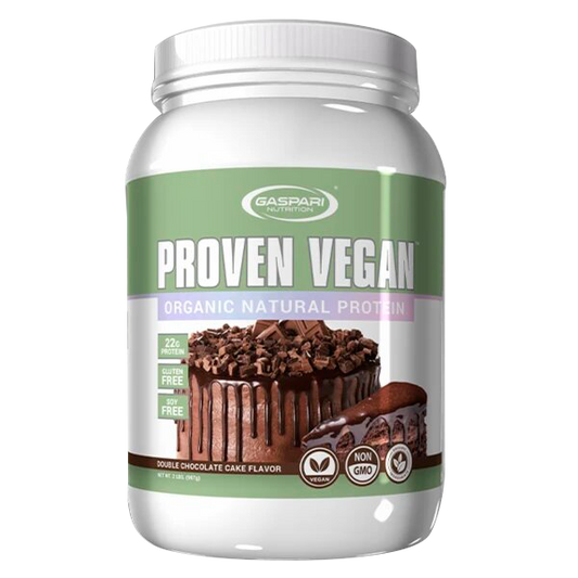 Gaspari Nutrition Proven Vegan Organic Natural Protein 2 Lbs Double Chocolate Cake