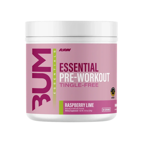 RAW Raw Cbum Essential Tingle Free Pre-workout 30 Servicios Dragon Fruit Nuevo