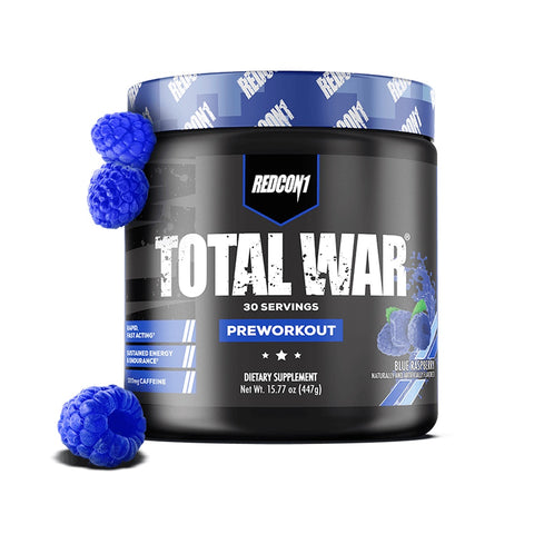 Redcon1 Total War Pre-work 30 Servicios Blue Raspberry