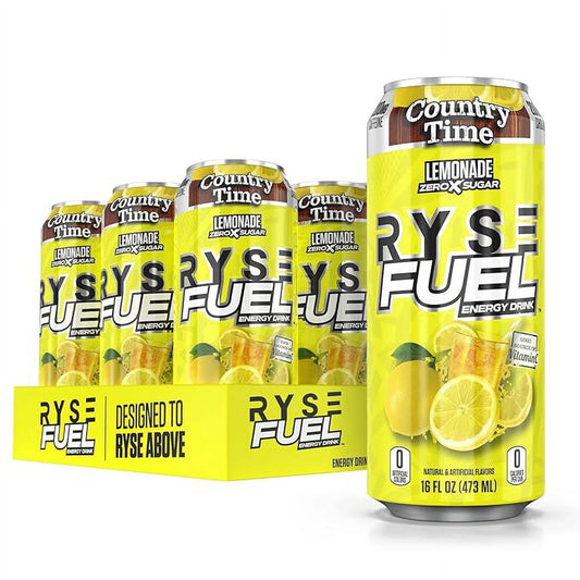 Ryse Fuel Drink 16 Oz/12 Pack Country Time Lemonade