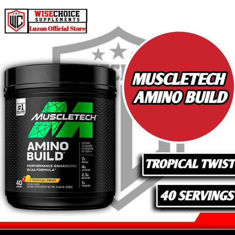 MUSCLETECH Muscletech Amino Build 40 Servicios Tropical Twist