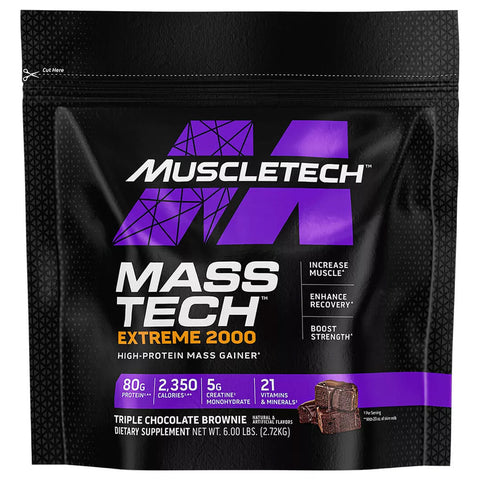 MUSCLETECH Muscletech Mass-tech 12 Lbs Extreme 2000 Triple Chocolate Brownie