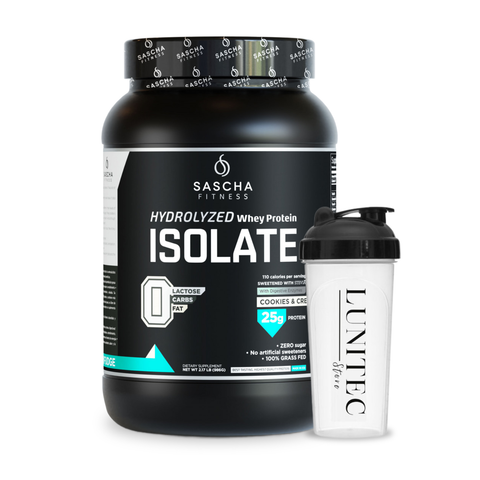 Sascha Fitness Hydrolyzed Whey Protein Isolate 2.17 Lbs Cookies N Cream Nuevo