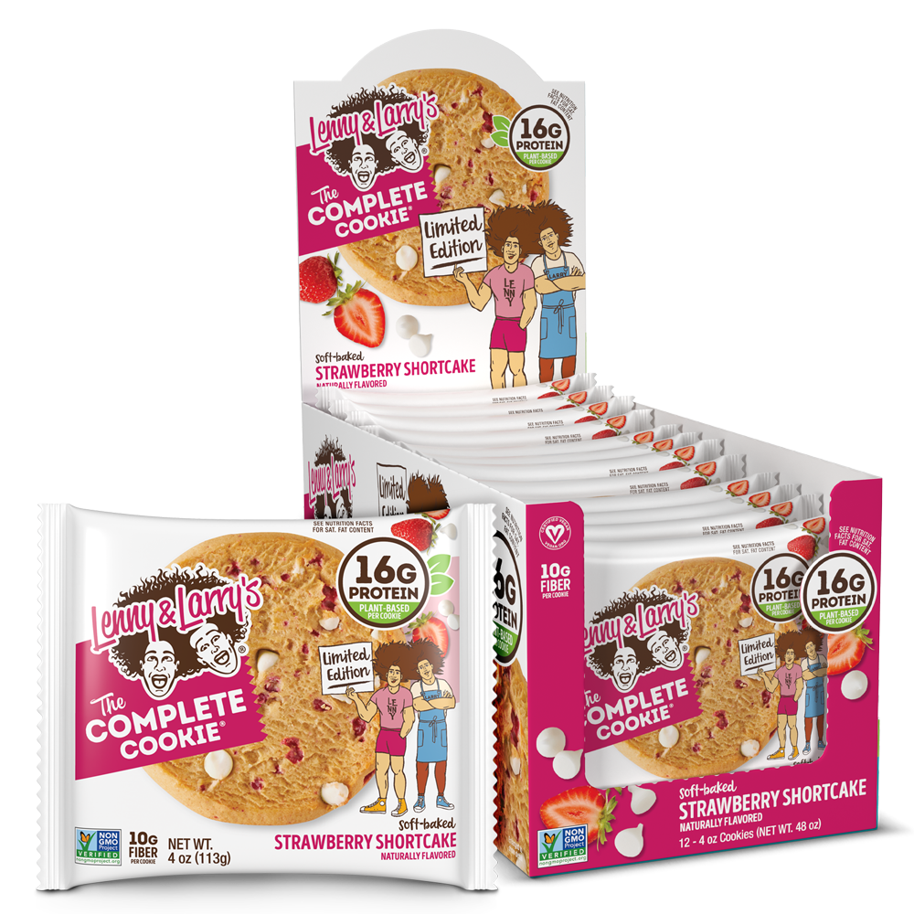 Lenny & Larrys – l&l Complete Cookie 12 Cookies Strawberry *Oferta*