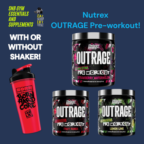 NUTREX Nutrex Nt Outrage Ultra Stim Pre-workout 30 Servicios Blue Raspberry