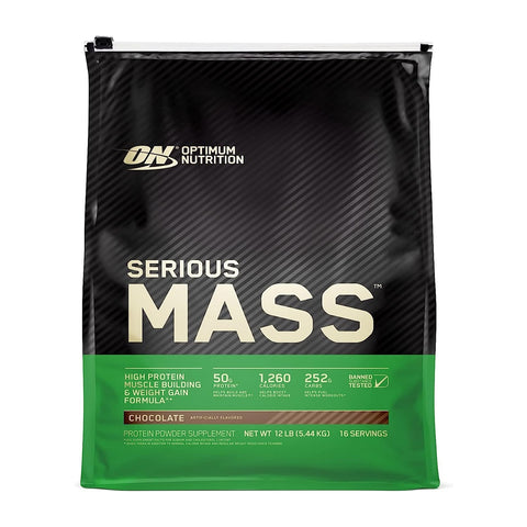 Optimum Nutrition Serious Mass 12 Lbs Chocolate