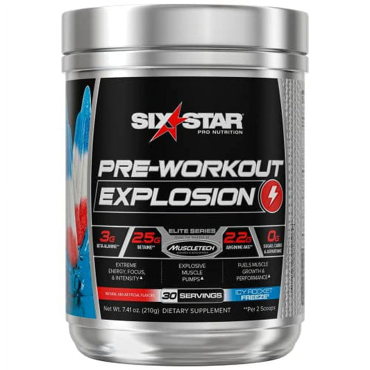 Muscletech Sixstar Pre Workout 30 Serv Icy Rocket Freeze