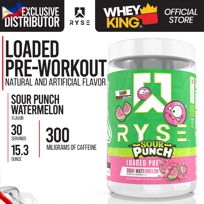 RYSE Ryse Loaded Pre 30 Servicios Sour Punch Watermelon