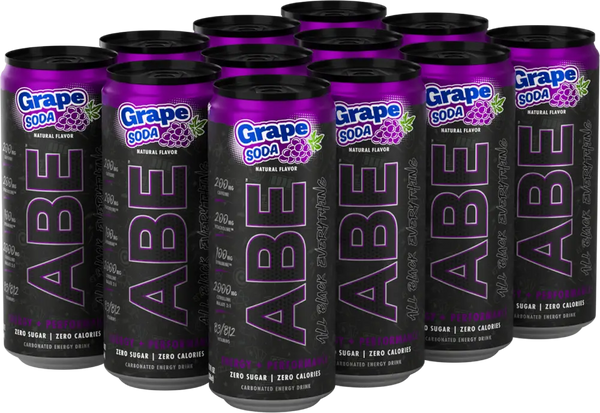 Abe Energy Drink 11.2 Oz 12Pk Grape Soda