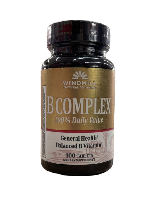 Windmill Health Products B-Complex 100 Caps