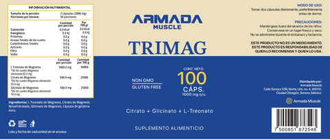 ARMADA Armada Trimag (3 Magnesios) 1000 Mg 100 Cápsulas