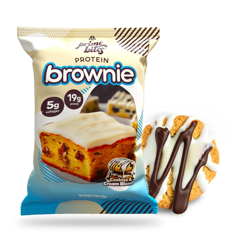 Prime Bites Brownie 12 Pz Cookies And Cream Blondie