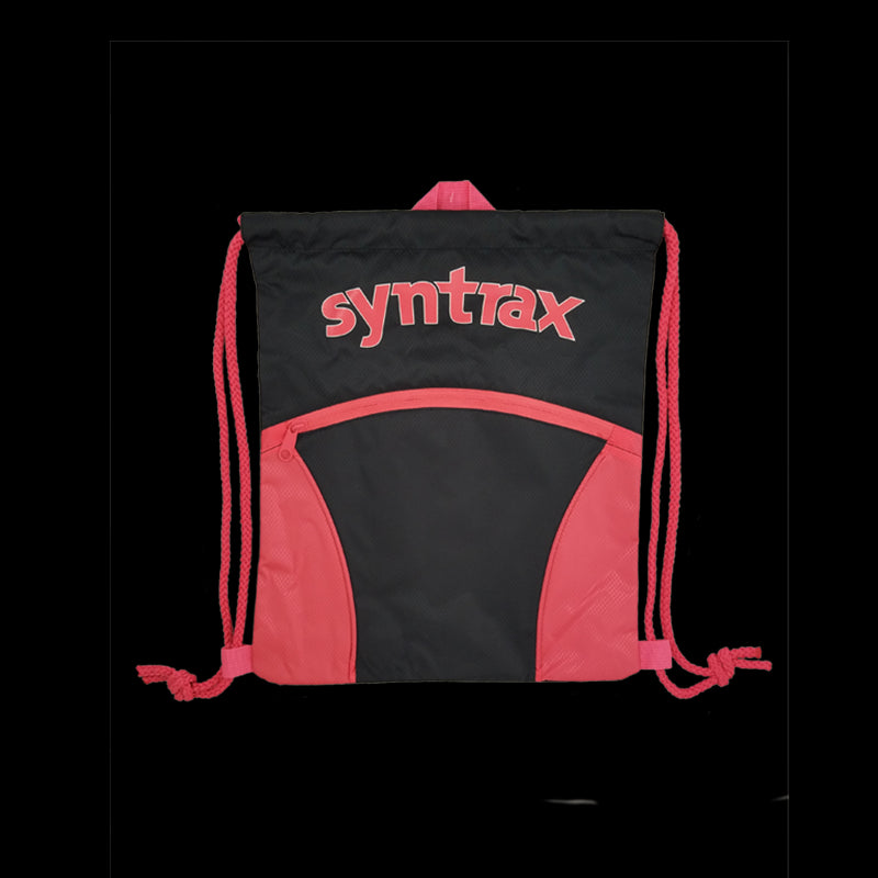 Syntrax Aerobag Drawstring Black Salmon