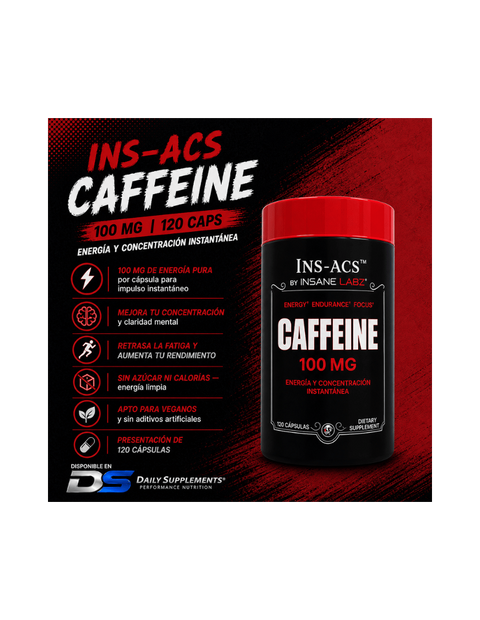 THE ASYLUM CABINET The Asylum Cabinet Ins-acs Caffeine 100 Mg 120 Cápsulas