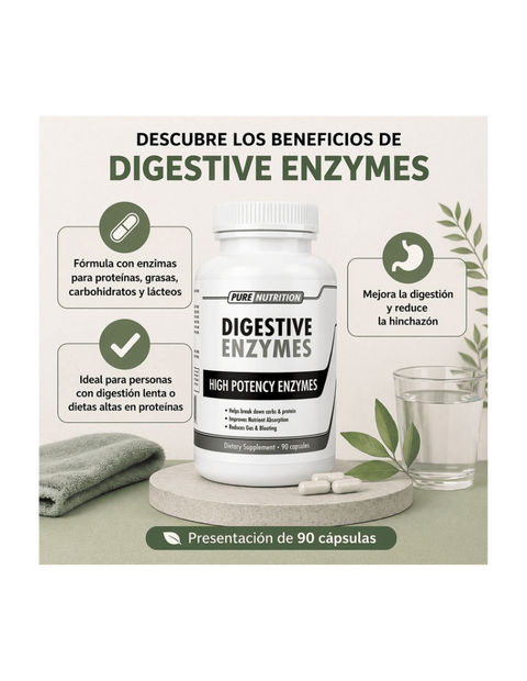 Pn Digestive Enzymes 90 Cápsulas
