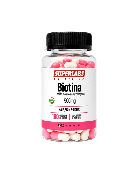 Superlabs Biotina+ Acido Hialuronico + Colageno 100 Capsulas