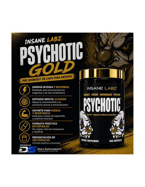 INSANE LABZ Insane Labz Ins Insane Psychotic Gold 180 Capsules