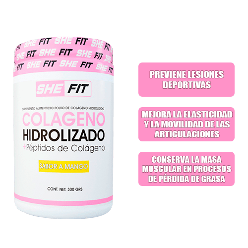 Bhp She Fit Mango Colageno Hidrolizado+ Peptidos De Colageno 30 Serv