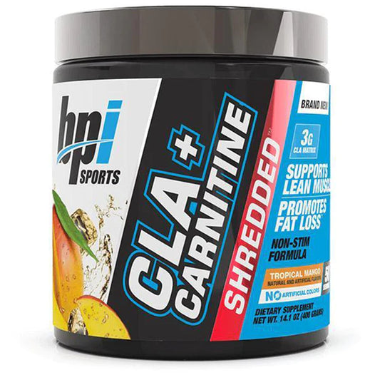 Bpi Cla+Carnitine Shredded 50 Serv Tropical Mango