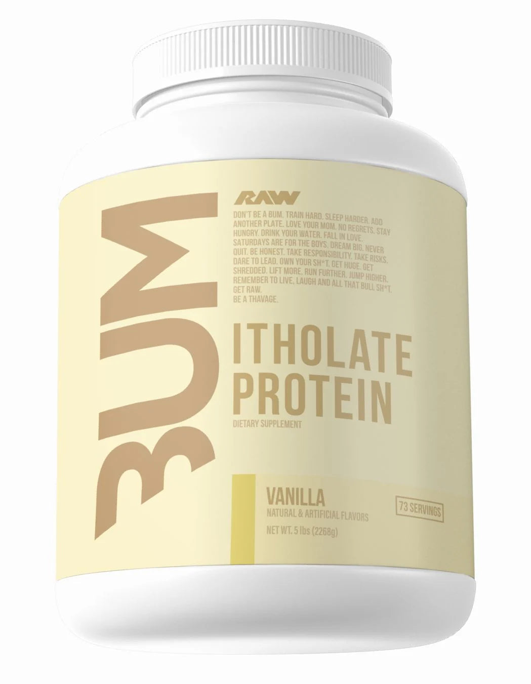 Raw Cbum Itholate 5 Lbs Vainilla