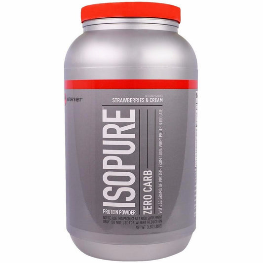 Natures Best Isopure Zero Carb 3 Lb Strawberries