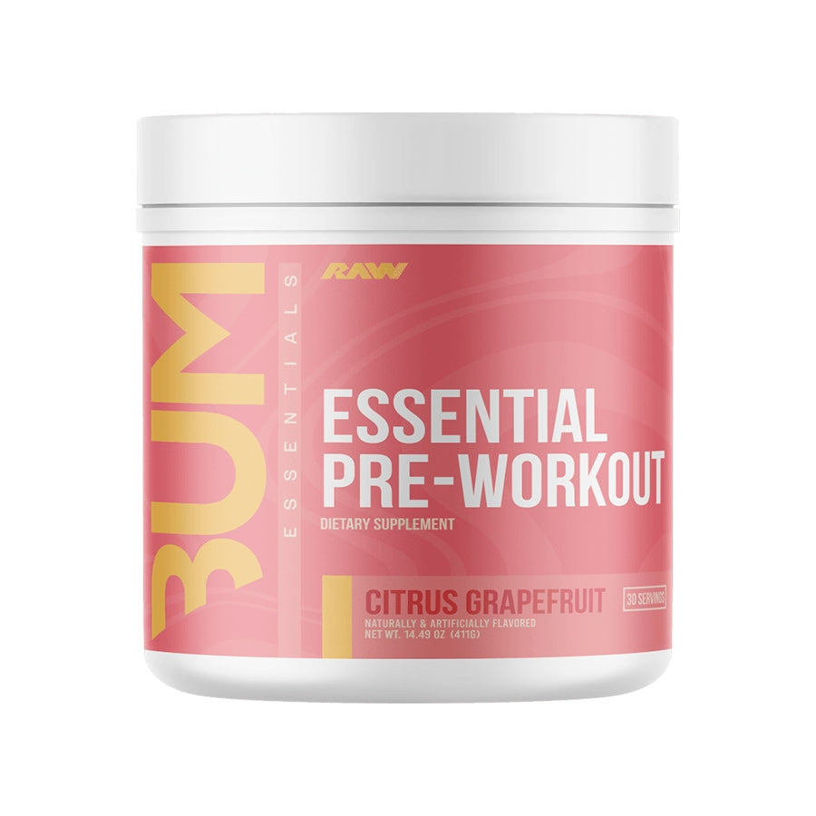 Raw Cbum Essential Pwo 30 Serv Citrus Grape Fruit