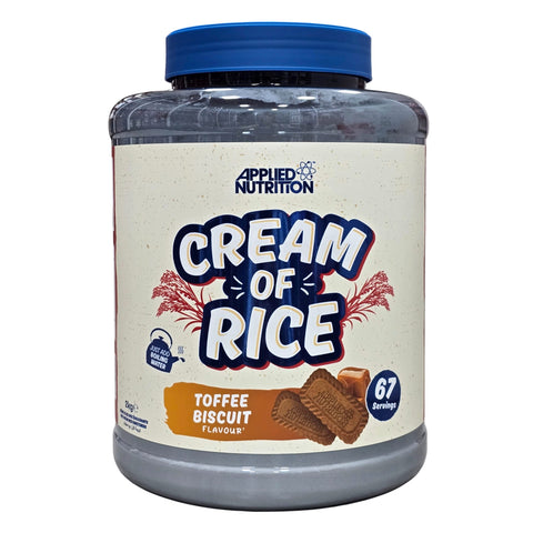 Applied Nutrition Cream Of Rice 2kg Toffee Biscuit Nuevo