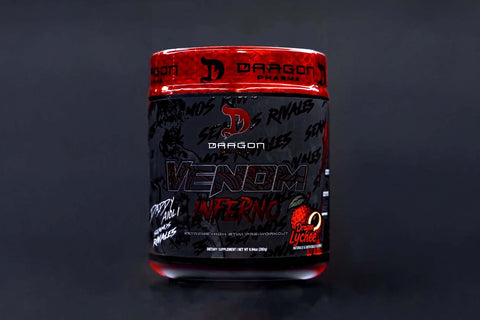 DRAGON PHARMA Dragon Pharma Dragon Venom Inferno 40 Servicios Dragon Lychee "nuevo Sabor"