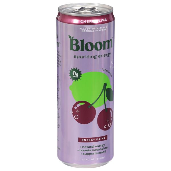 Bloom Sparkling Energy 12 Oz 12pk Cherry Lime