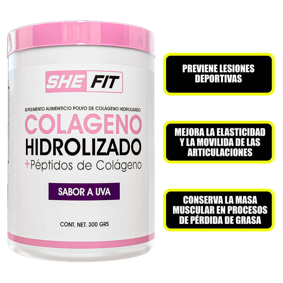 Bhp She Fit Uva Colageno Hidrolizado+ Peptidos De Colageno 30 Serv