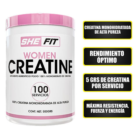 Bhp She Fit Women Creatina 500 Grs Monohidratada