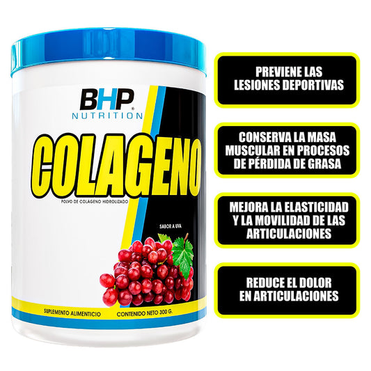 Bhp Colageno Hidrolizado Ultra 30 Serv Uva