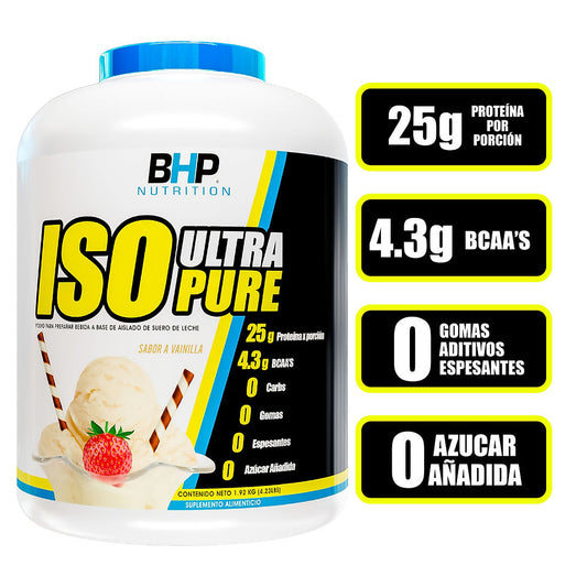 Bhp Iso Ultra Pure 0 Carb 4.23 Lbs Vainilla