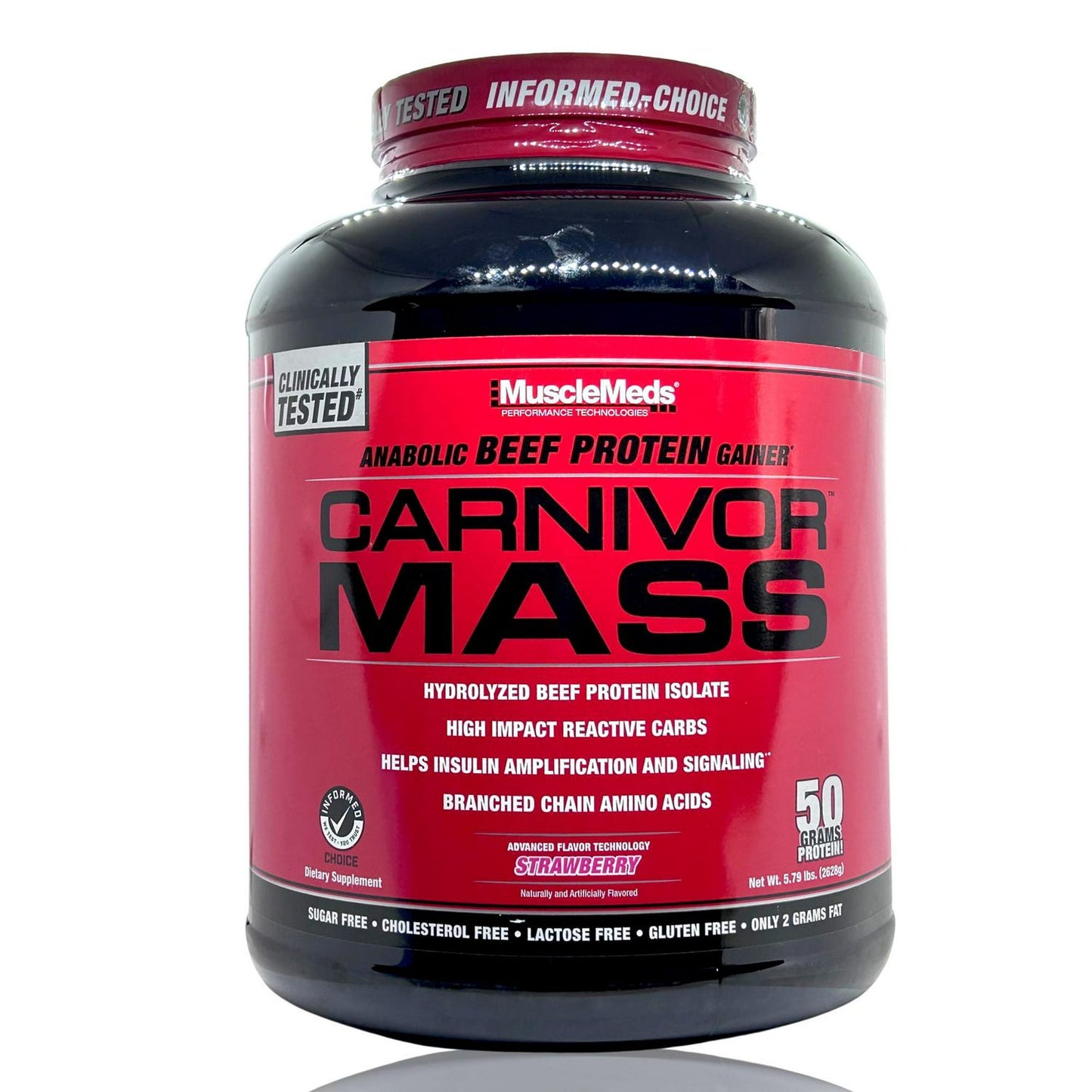 Musclemeds Carnivor Mass 5.7 Lbs Strawberry