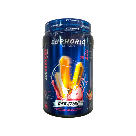 Euphoric – Creatina 1 kg Ponche De Frutas – Rendimiento Y Fue