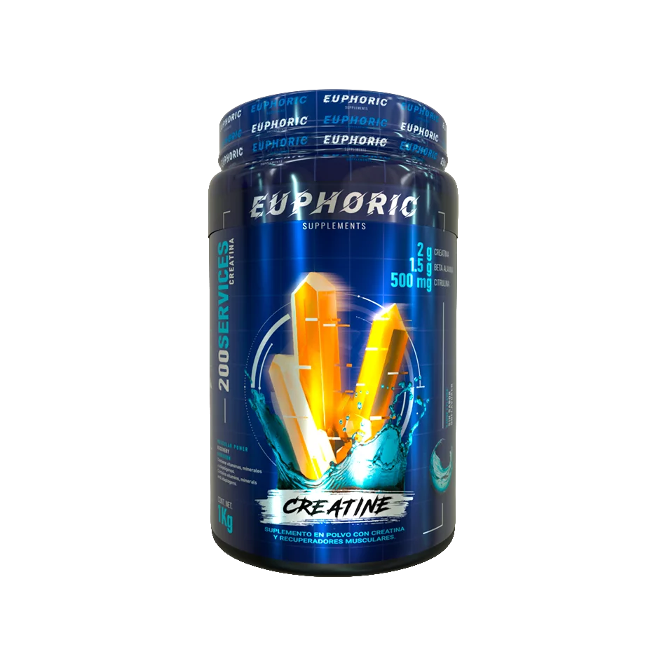 Euphoric – Creatina 1 kg Sin Sabor – Rendimiento Y Fuerza – S