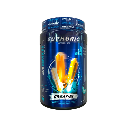 Euphoric – Creatina 1 kg Sin Sabor – Rendimiento Y Fuerza – S