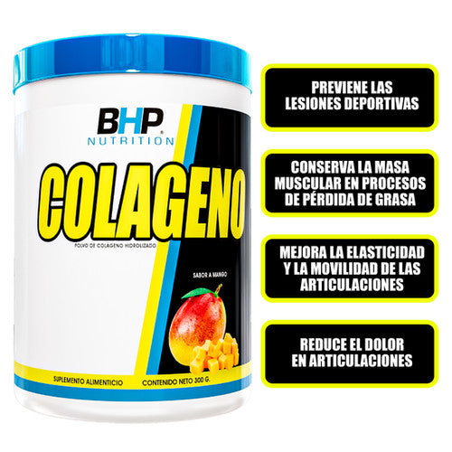 Bhp – Colageno Hidrolizado Ultra 30 Porciones Mango – Proteína Hidroliz