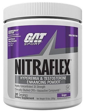 GAT SPORT Gat Sport Ga Nitraflex Pre Workout Chews 30 Servicios Grape Cotton Candy Nuevo