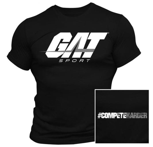 Gat Sport Compete Harder T-Shirt Black (S)