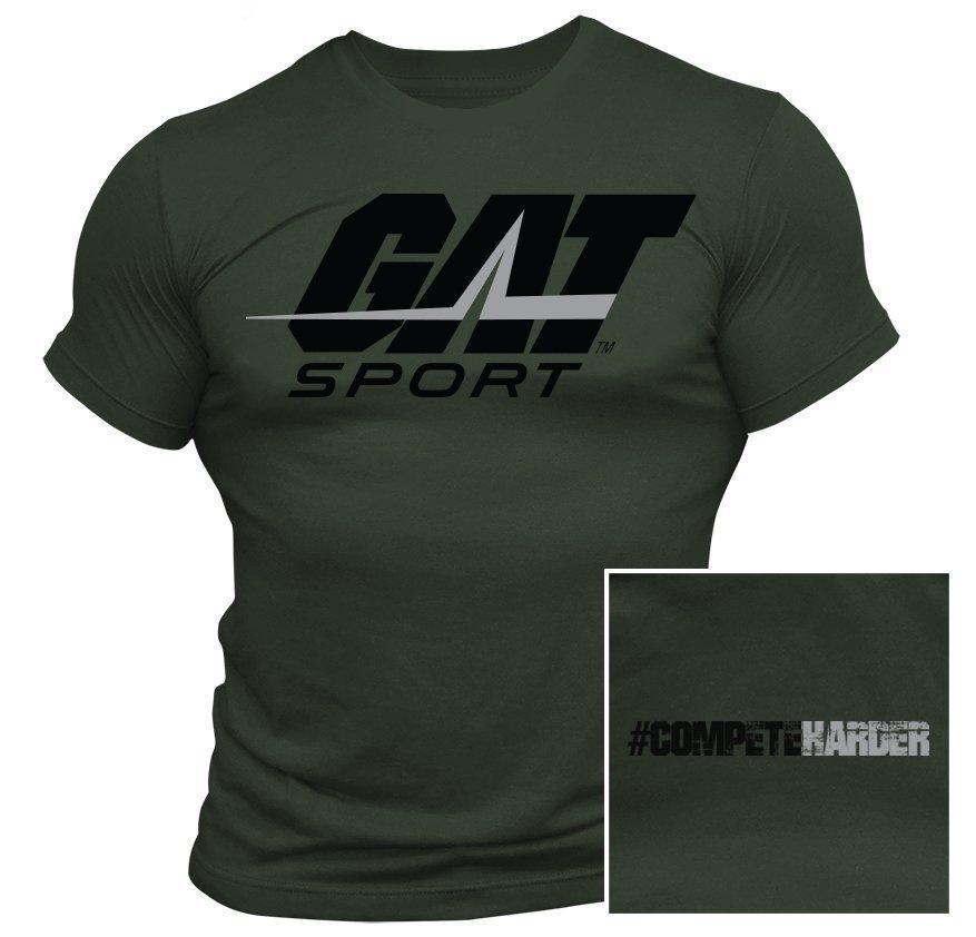 Gat Sport Compete Harder Heather Military Green (S)