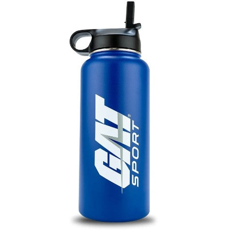 Gat Sport Water Bottle Gat Insulated Stainless Steel 32 Oz Blue