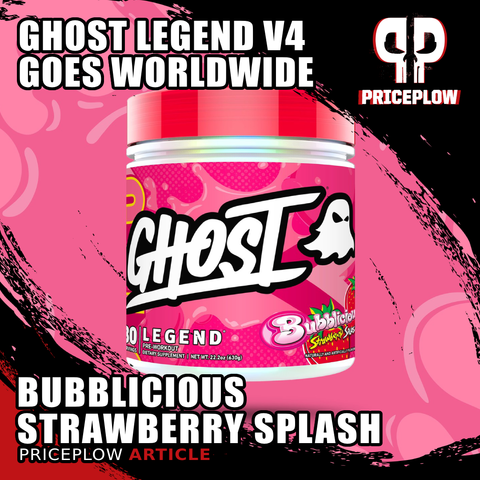 GHOST Ghost Legend Pre-workout 30 Servicios Bubblicious Strawberry Splash "nuevo"