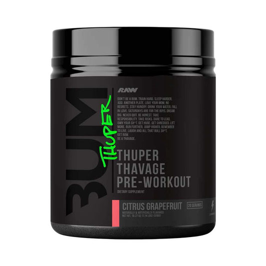 Raw Thuper Thavage Pwo 20 Serv Citrus Grapefruit