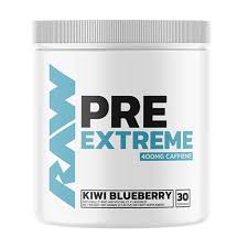 Raw Pre Extreme 30 Serv Kiwi Blueberry