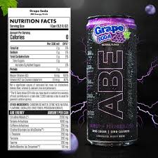 Abe Energy Drink 11.2 Oz 12Pk Grape Soda